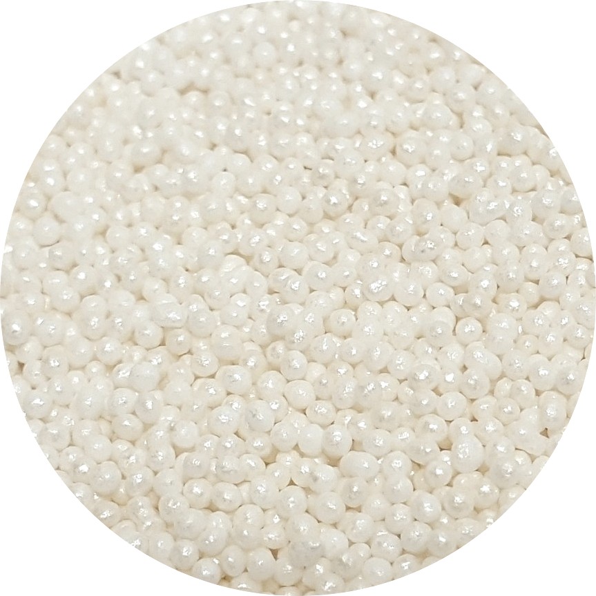 Nonpareils biele perleťové 50g - 01990
